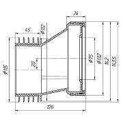 Манжета для унитаза Анипласт W0220 цвет Белый-1