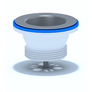 Выпуск для раковины Анипласт M100 цвет Нержавеющая сталь