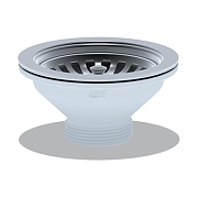 Выпуск для раковины Анипласт M250 цвет Хром