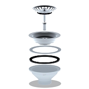 Выпуск для раковины Анипласт M250 цвет Хром-1