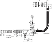 Слив-перелив Орио А-28089 полуавтомат цвет Хром-1