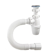 Сифон для раковины Орио А-3202 с гибкой трубой цвет Хром