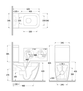 Унитаз Kludi Resa S 27WCB0139 цвет Черный матовый без бачка и сиденья-1
