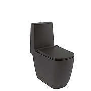 Унитаз Kludi Resa S 27WCB0239 цвет Черный матовый без бачка и сиденья
