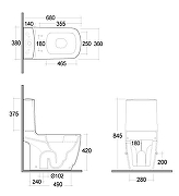 Унитаз Kludi Resa S 27WCB0239 цвет Черный матовый без бачка и сиденья-1