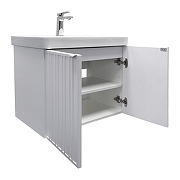 Тумба с раковиной Comforty Тенерифе 70 00-00022172 подвесная цвет Белый матовый-2