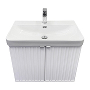 Тумба с раковиной Comforty Тенерифе 70 00-00022172 подвесная цвет Белый матовый-3