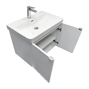 Тумба с раковиной Comforty Тенерифе 70 00-00022172 подвесная цвет Белый матовый-5