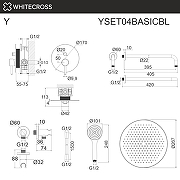 Душевая система Whitecross Y black YSET04BASICBL цвет Черный матовый-2