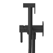 Гигиенический душ со смесителем Whitecross Y black 2-SYSYBI2BL цвет Черный матовый-1