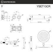 Душевая система Whitecross Y chrome YSET13CR цвет Хром-1