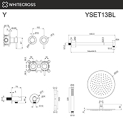 Душевая система Whitecross Y black YSET13BL цвет Черный матовый-1
