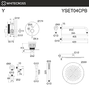 Душевая система Whitecross Y copper brushed YSET04CPB цвет Медь брашированная-2