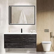 Зеркало Art&Max Aversa 90 AM-Ave-900-650-DS-F с подсветкой цвет Черный с бесконтактным выключателем-5