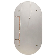 Зеркальный шкаф Art&Max Bari 50 R AM-Bar-500-1000-1D-R-DS-F-White с подсветкой цвет Белый-7