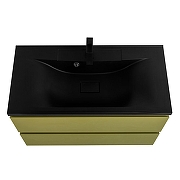 Тумба под раковину Art&Max Bianchi 90 AM-Bianchi-900-2C-SO-OM подвесная цвет Оливковый матовый-3