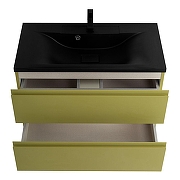 Тумба под раковину Art&Max Bianchi 90 AM-Bianchi-900-2C-SO-OM подвесная цвет Оливковый матовый-4