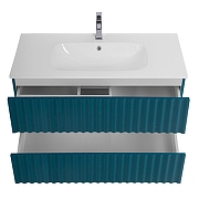 Тумба под раковину Art&Max Elegant 100 AM-ELEGANT-1000-2C-SO-AQ-P подвесная цвет Аквамарин-2