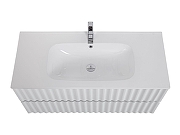 Тумба под раковину Art&Max Elegant 100 AM-ELEGANT-1000-2C-SO-BL-LED-P подвесная цвет Белый глянец-1