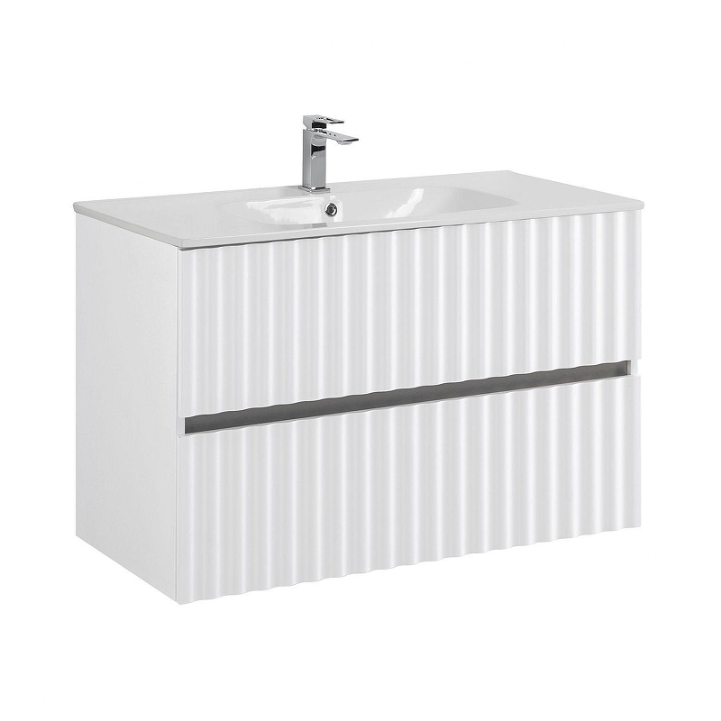 Тумба под раковину Art&Max Elegant 100 AM-ELEGANT-1000-2C-SO-BM-LED подвесная 