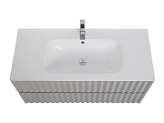 Тумба под раковину Art&Max Elegant 100 AM-ELEGANT-1000-2C-SO-GCM-LED подвесная цвет Светло-серый матовый-1