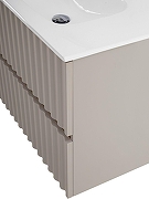 Тумба под раковину Art&Max Elegant 100 AM-ELEGANT-1000-2C-SO-GCM-LED подвесная цвет Светло-серый матовый-4