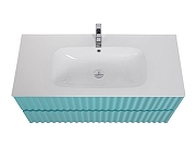 Тумба под раковину Art&Max Elegant 100 AM-ELEGANT-1000-2C-SO-MM-LED подвесная цвет Светло-зеленый матовый-1