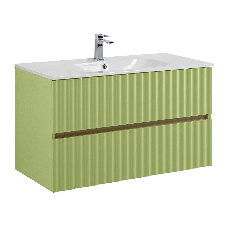 Тумба под раковину Art&Max Elegant 100 AM-ELEGANT-1000-2C-SO-MN-P подвесная 