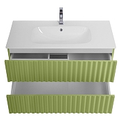 Тумба под раковину Art&Max Elegant 100 AM-ELEGANT-1000-2C-SO-MN-P подвесная цвет Мята-2