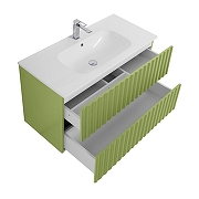 Тумба под раковину Art&Max Elegant 100 AM-ELEGANT-1000-2C-SO-MN-P подвесная цвет Мята-3