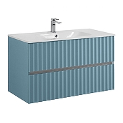 Тумба под раковину Art&Max Elegant 100 AM-ELEGANT-1000-2C-SO-NG-P подвесная цвет Ниагара