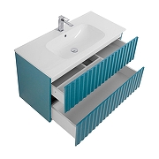 Тумба под раковину Art&Max Elegant 100 AM-ELEGANT-1000-2C-SO-NG-P подвесная цвет Ниагара-3