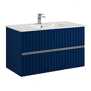 Тумба под раковину Art&Max Elegant 100 AM-ELEGANT-1000-2C-SO-SA-P подвесная цвет Сапфир