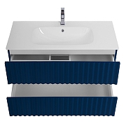 Тумба под раковину Art&Max Elegant 100 AM-ELEGANT-1000-2C-SO-SA-P подвесная цвет Сапфир-2