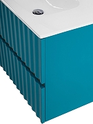 Тумба под раковину Art&Max Elegant 100 AM-ELEGANT-1000-2C-SO-TM-LED подвесная цвет Бирюзовый матовый-4