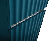 Шкаф пенал Art&Max Elegant 40 AM-ELEGANT-1500-2А-SO-AQ-LED-P подвесной цвет Аквамарин-2