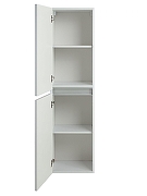 Шкаф пенал Art&Max Elegant 40 AM-ELEGANT-1500-2А-SO-BL-LED-P подвесной цвет Белый глянец-3