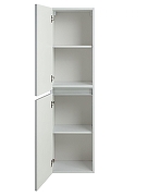 Шкаф пенал Art&Max Elegant 40 AM-ELEGANT-1500-2А-SO-BM-LED подвесной цвет Белый матовый-3