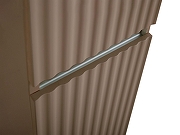 Шкаф пенал Art&Max Elegant 40 AM-ELEGANT-1500-2А-SO-CM-LED подвесной цвет Капучино матовый-2