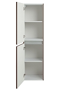 Шкаф пенал Art&Max Elegant 40 AM-ELEGANT-1500-2А-SO-CM-LED подвесной цвет Капучино матовый-3