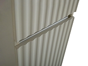 Шкаф пенал Art&Max Elegant 40 AM-ELEGANT-1500-2А-SO-GCM-LED подвесной цвет Светло-серый матовый-2