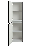 Шкаф пенал Art&Max Elegant 40 AM-ELEGANT-1500-2А-SO-NM-LED подвесной цвет Черный матовый-3