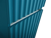 Шкаф пенал Art&Max Elegant 40 AM-ELEGANT-1500-2А-SO-TM-LED подвесной цвет Бирюзовый матовый-2