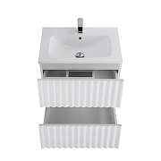 Тумба под раковину Art&Max Elegant 60 AM-ELEGANT-600-2C-SO-BL-LED-P подвесная цвет Белый глянец-2