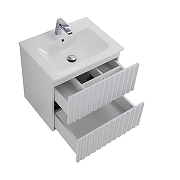 Тумба под раковину Art&Max Elegant 60 AM-ELEGANT-600-2C-SO-BM-LED подвесная цвет Белый матовый-3