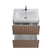 Тумба под раковину Art&Max Elegant 60 AM-ELEGANT-600-2C-SO-CM-LED подвесная цвет Капучино матовый-2