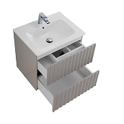 Тумба под раковину Art&Max Elegant 60 AM-ELEGANT-600-2C-SO-GCM-LED подвесная цвет Светло-серый матовый-3