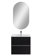 Тумба под раковину Art&Max Elegant 60 AM-ELEGANT-600-2C-SO-NM-LED подвесная цвет Черный матовый-5