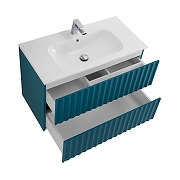 Тумба под раковину Art&Max Elegant 80 AM-ELEGANT-800-2C-SO-AQ-P подвесная цвет Аквамарин-3