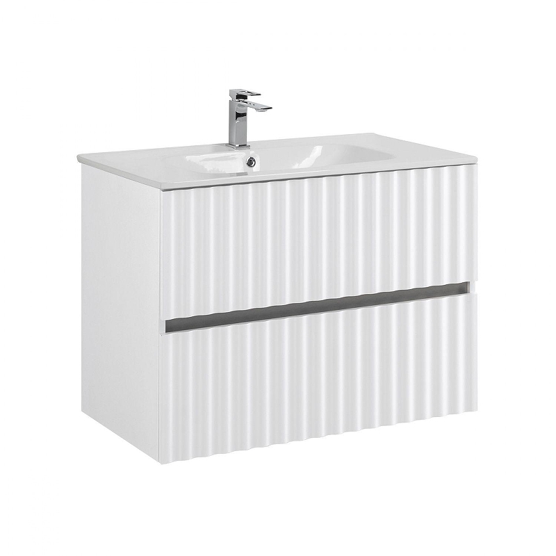 Тумба под раковину Art&Max Elegant 80 AM-ELEGANT-800-2C-SO-BL-LED-P подвесная 